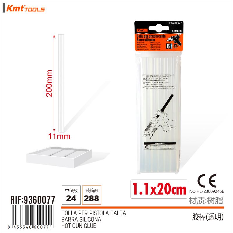 COLLA PER PISTOLA CALDA 1.1CM*20CM 6PZ