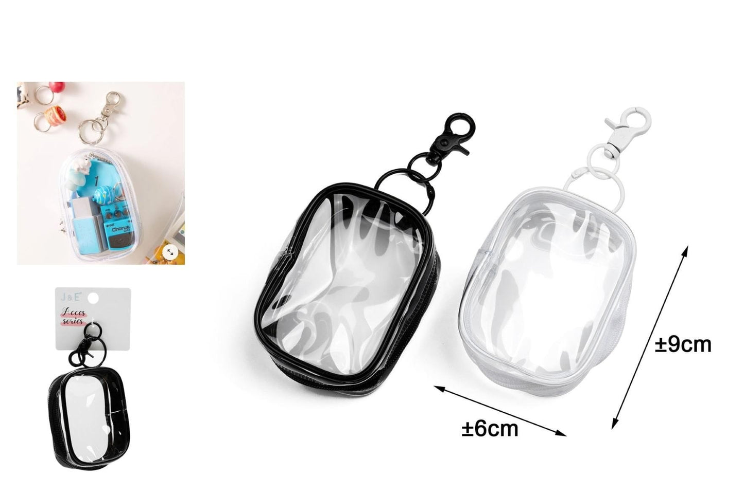 BORSA COSMETICA TRASPARENTE 6*4*9cm