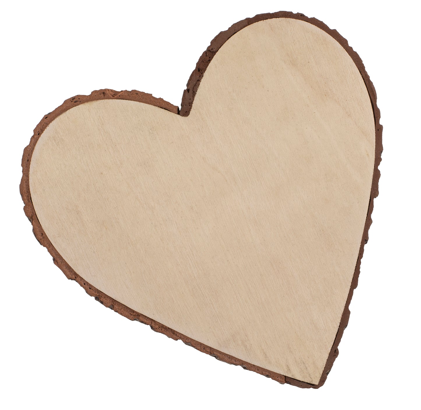 FETTA DECORATIVA IN LEGNO, CUORE, 15 X 15 X 15 CM