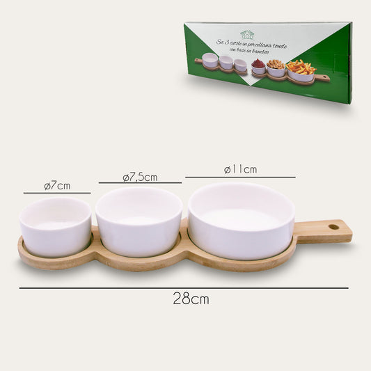 S/3 CIOTOLE CON VASSOIO 956105
