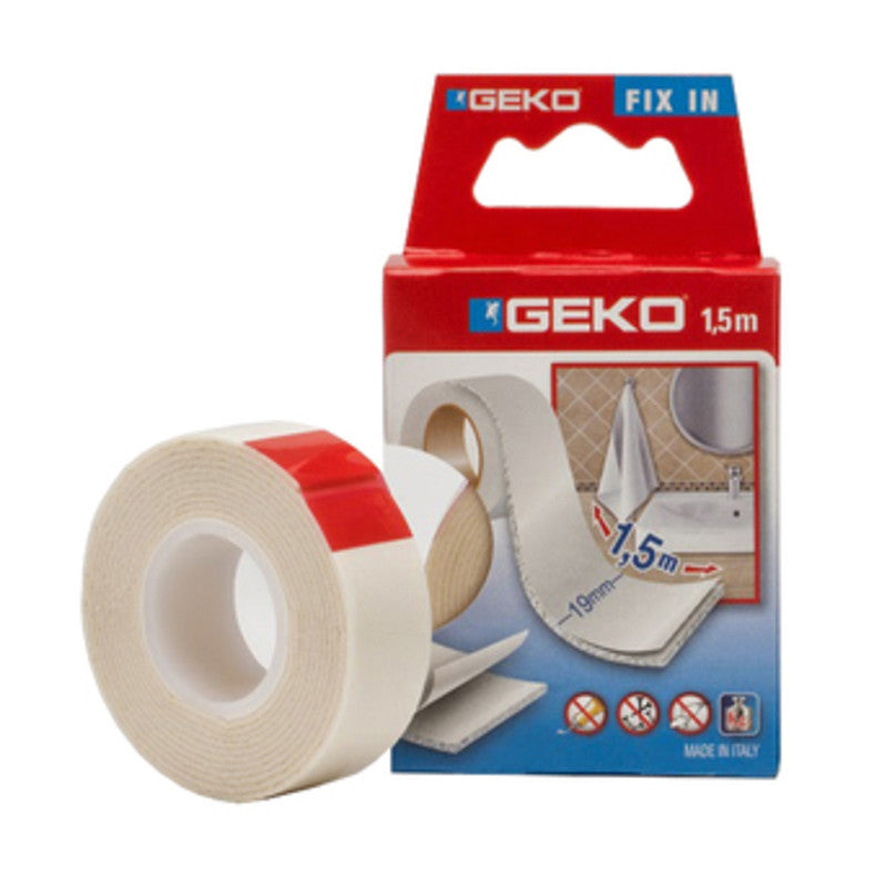 NASTRO BIADESIVO SCHIUMA PER INTERNO MM 19 X 1,5 M BIANCO IN