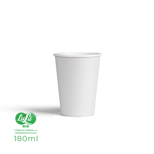 BICCHIERI DI CARTA 180ML 50PZ BIANCO