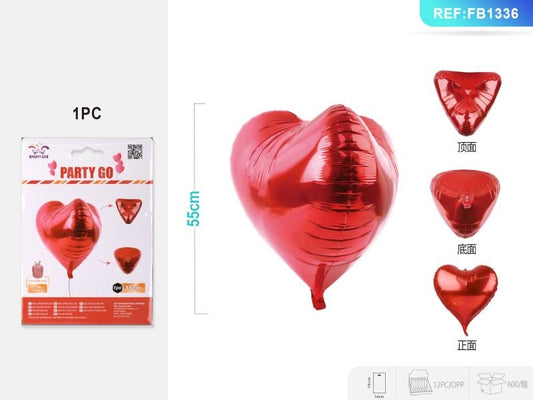 PALLONCINO MYLAR CUORE 3D 55CM 1PCS