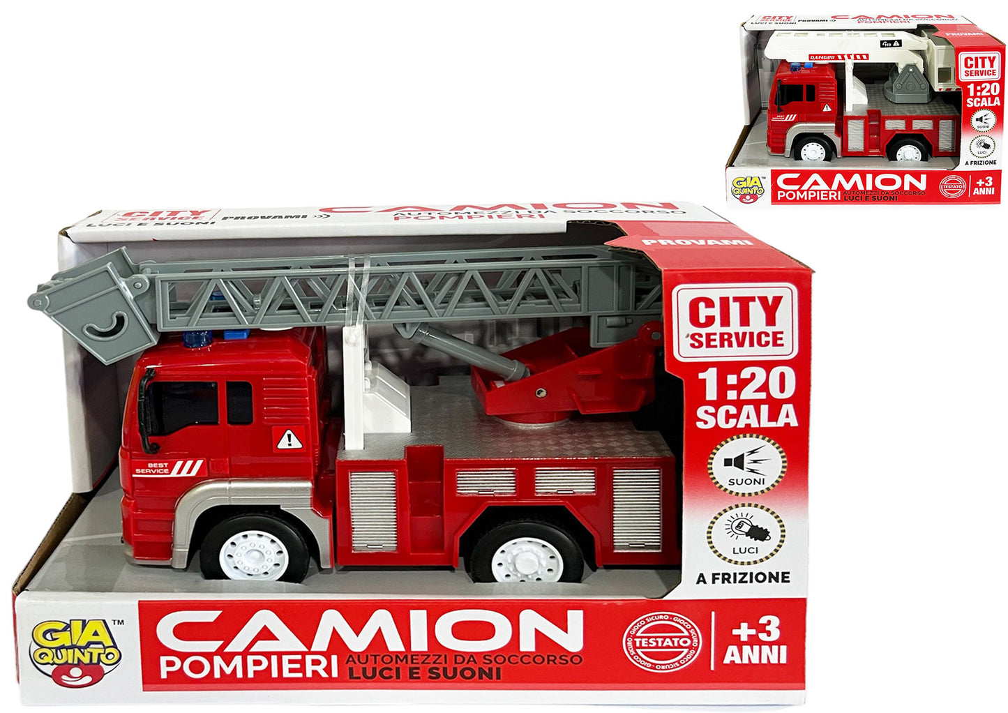 CAMION POMPIERI 1/20 GVC-9586 CT8