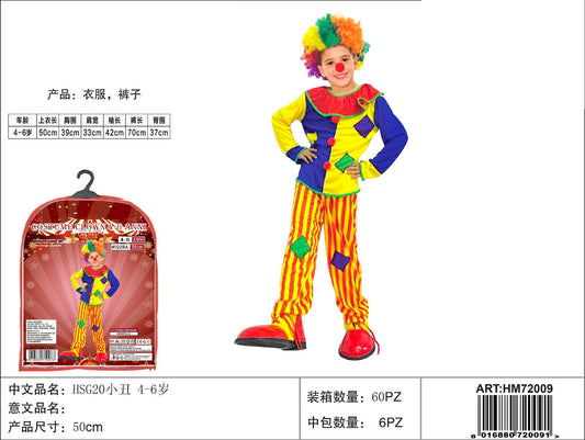 COSTUME CLOWN 4-6 ANNI