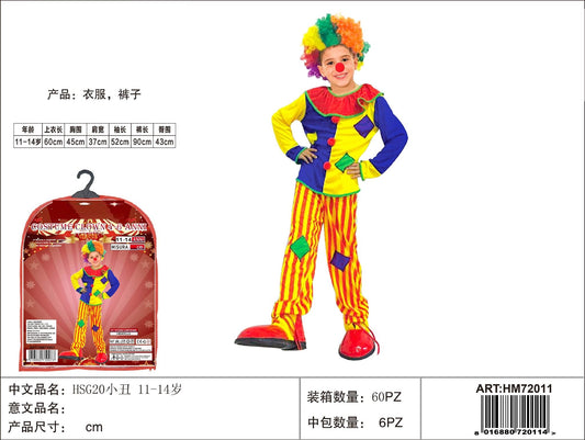 COSTUME CLOWN 11-14 ANNI