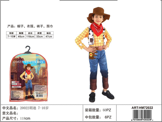 COSTUME COWBOY 7-10 ANNI