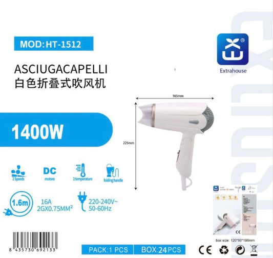 ASCIUGACAPELLI POTENZA 1400W QTA/24