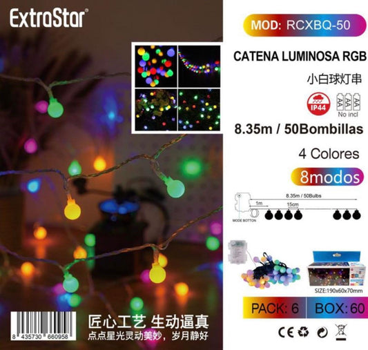 CATENA LUMINOSA RGB 8.35M IP44 QTA/60