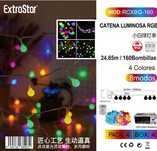 CATENA LUMINOSA RGB 24.85M IP44 QTA/40