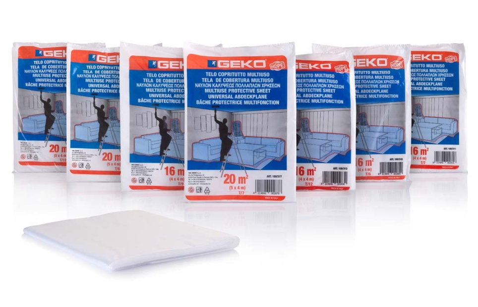 TELO COPRITUTTO HDPE MQ 16 (4X4) T/5 80-90 GR CA IN BUSTA XS