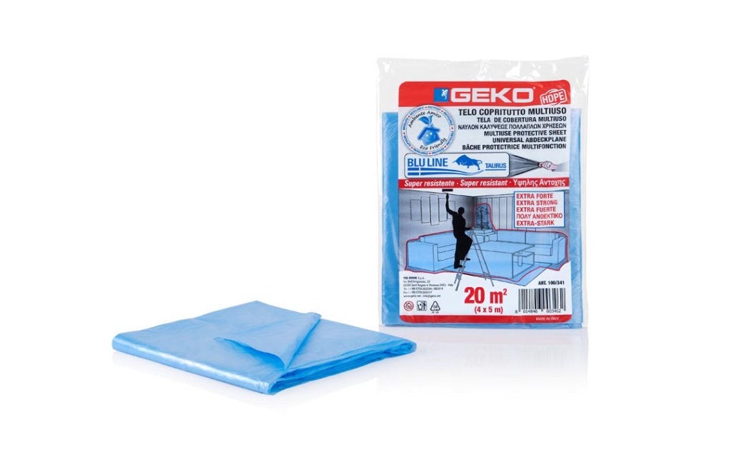 TELO COPRITUTTO HDPE MQ 20 (4X5) T/8 AZZURRO EXTRA FORTE IN