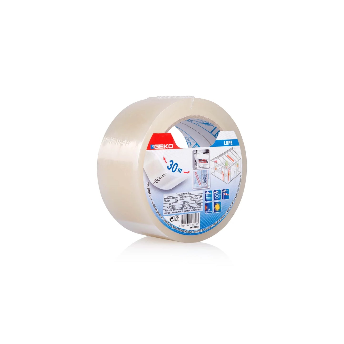 NASTRO LDPE MM 50 X 30 M CON ETICHETTA SUPERIORE